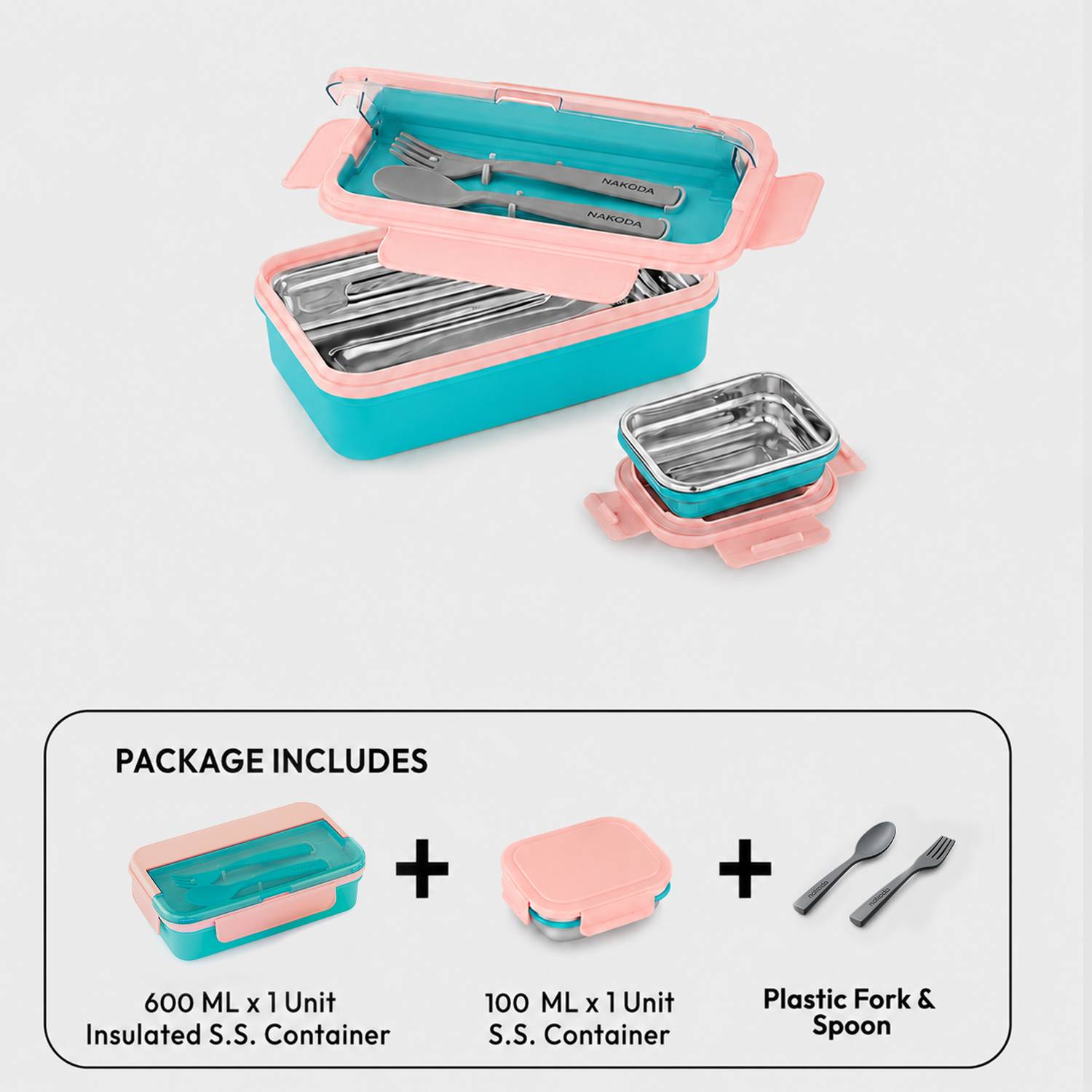 Nakoda PUNCH DLX | School Tiffin Box