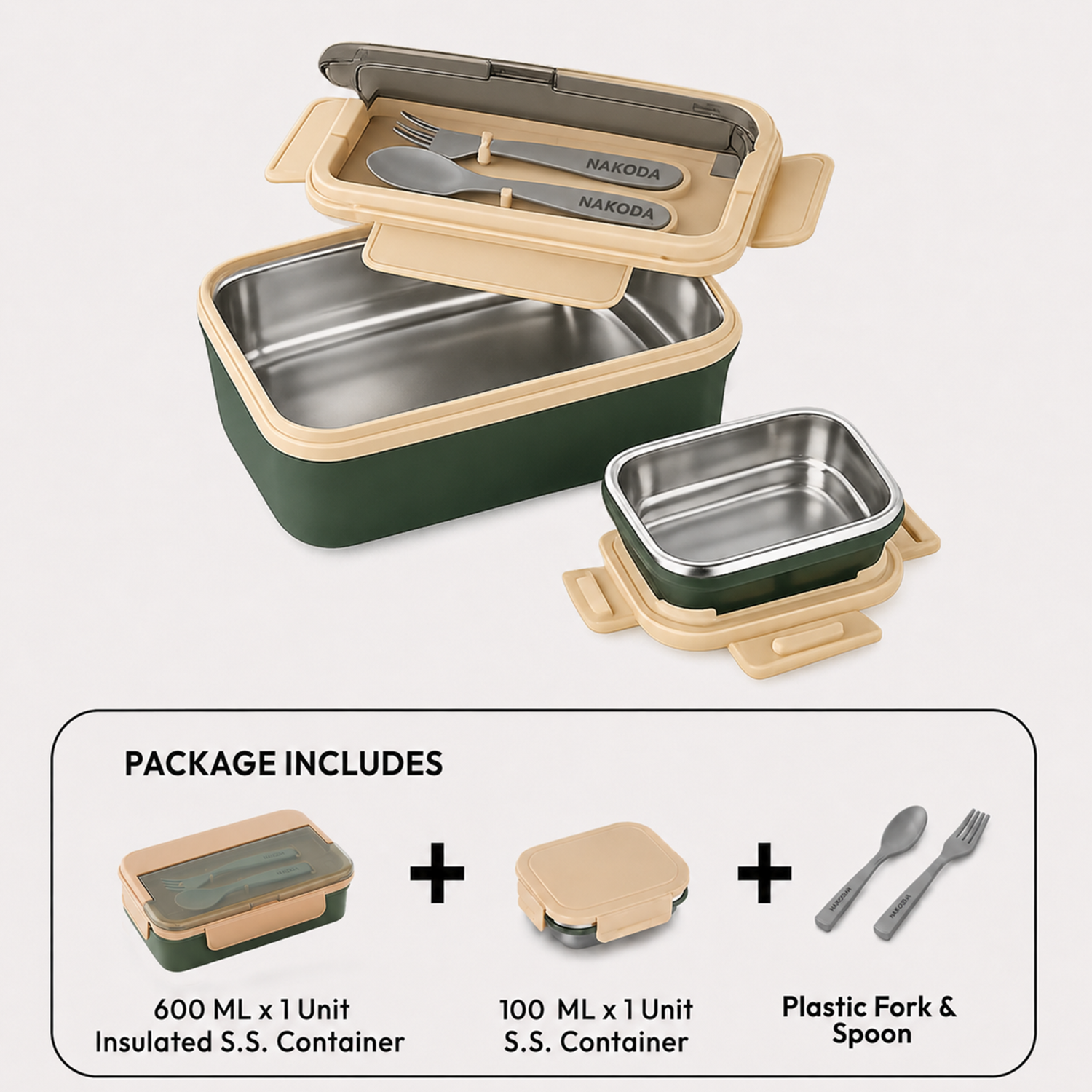 Nakoda PUNCH DLX | School Tiffin Box