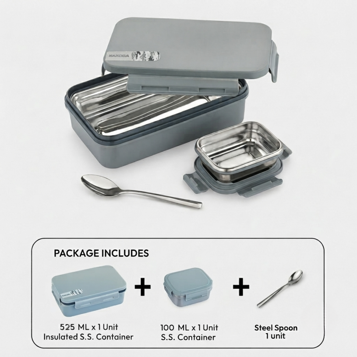 Nakoda PUNCH PLAIN | School Tiffin Box