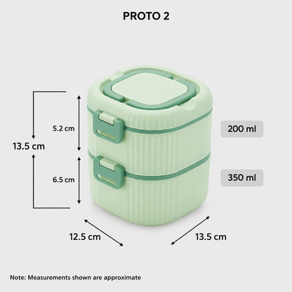 NAKODA PROTO OFFICE TIFFIN | 2 COMPARTMENTS