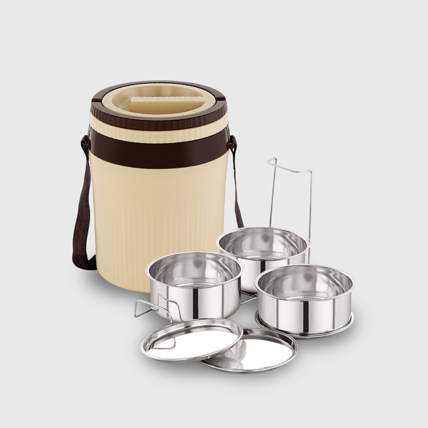 Nakoda Harrier Small Office Tiffin | Set of 3