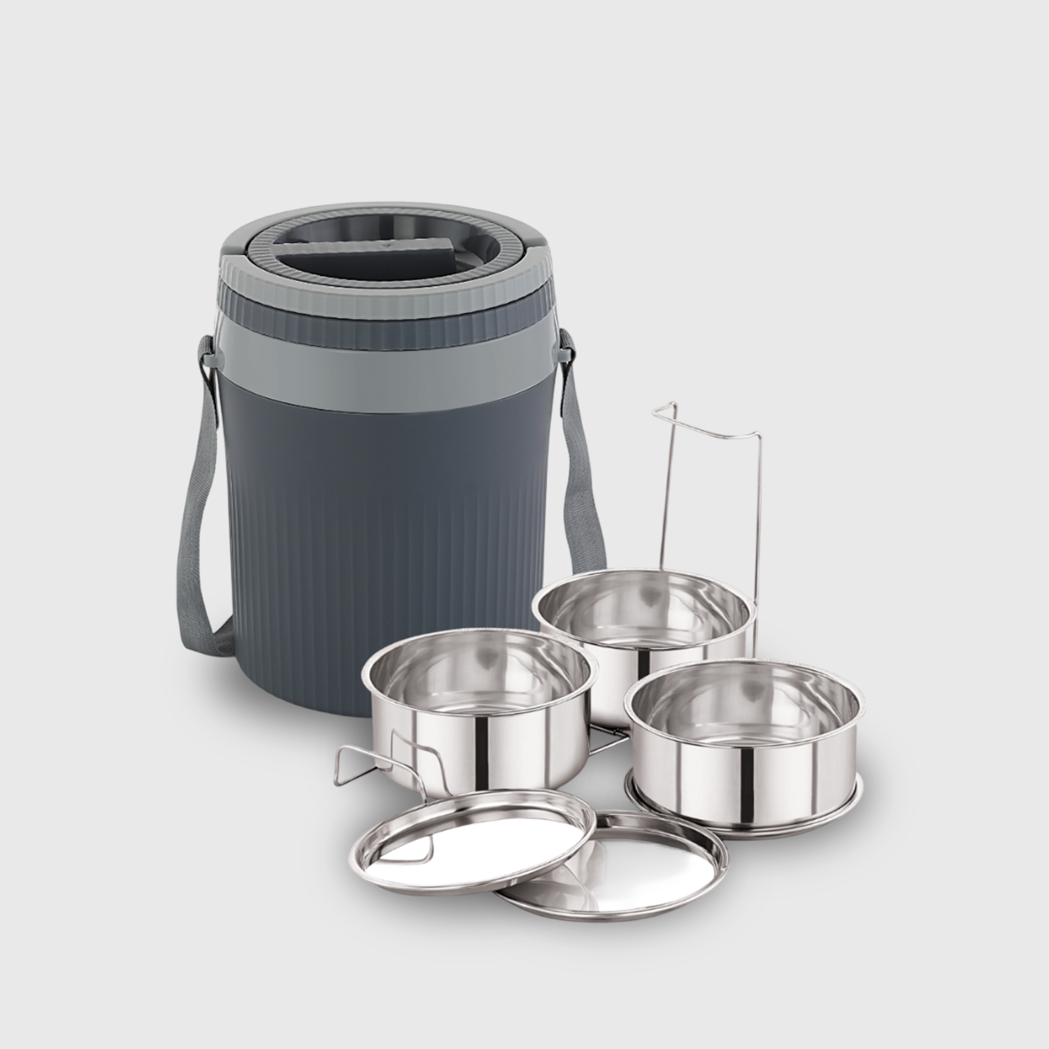 Nakoda Harrier Small Office Tiffin | Set of 3