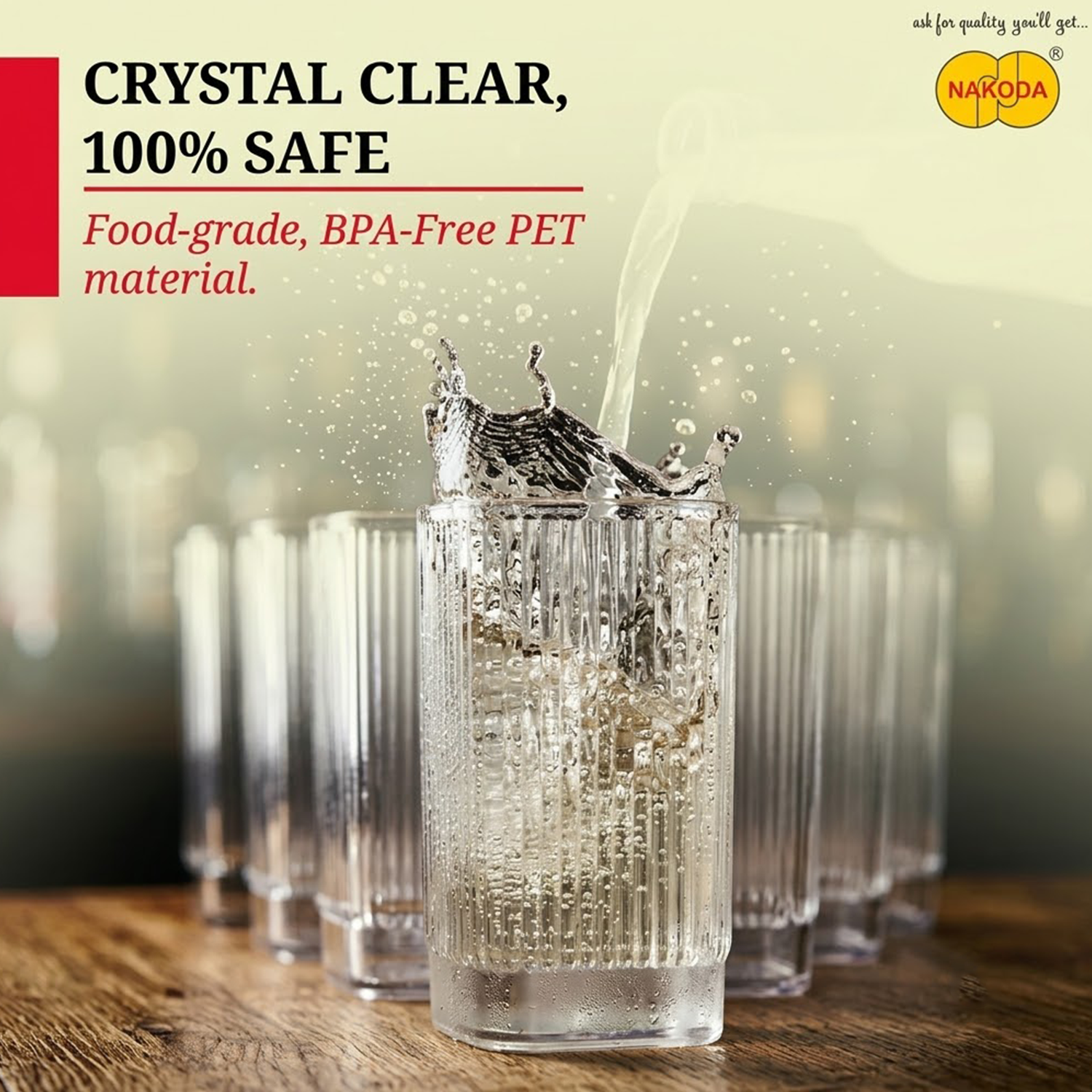 Nakoda FINO 6 PC GLASS SET
