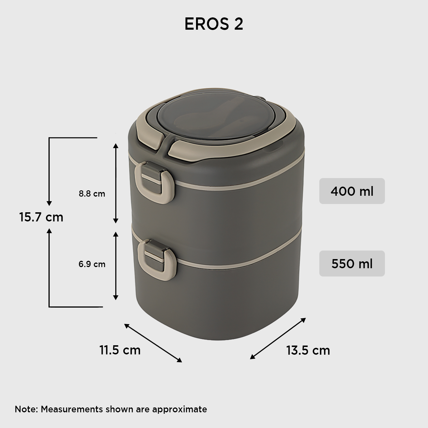 Nakoda Eros Office Tiffin | 2 Compartments