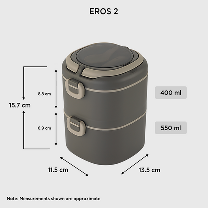 Nakoda Eros Office Tiffin | 2 Compartments