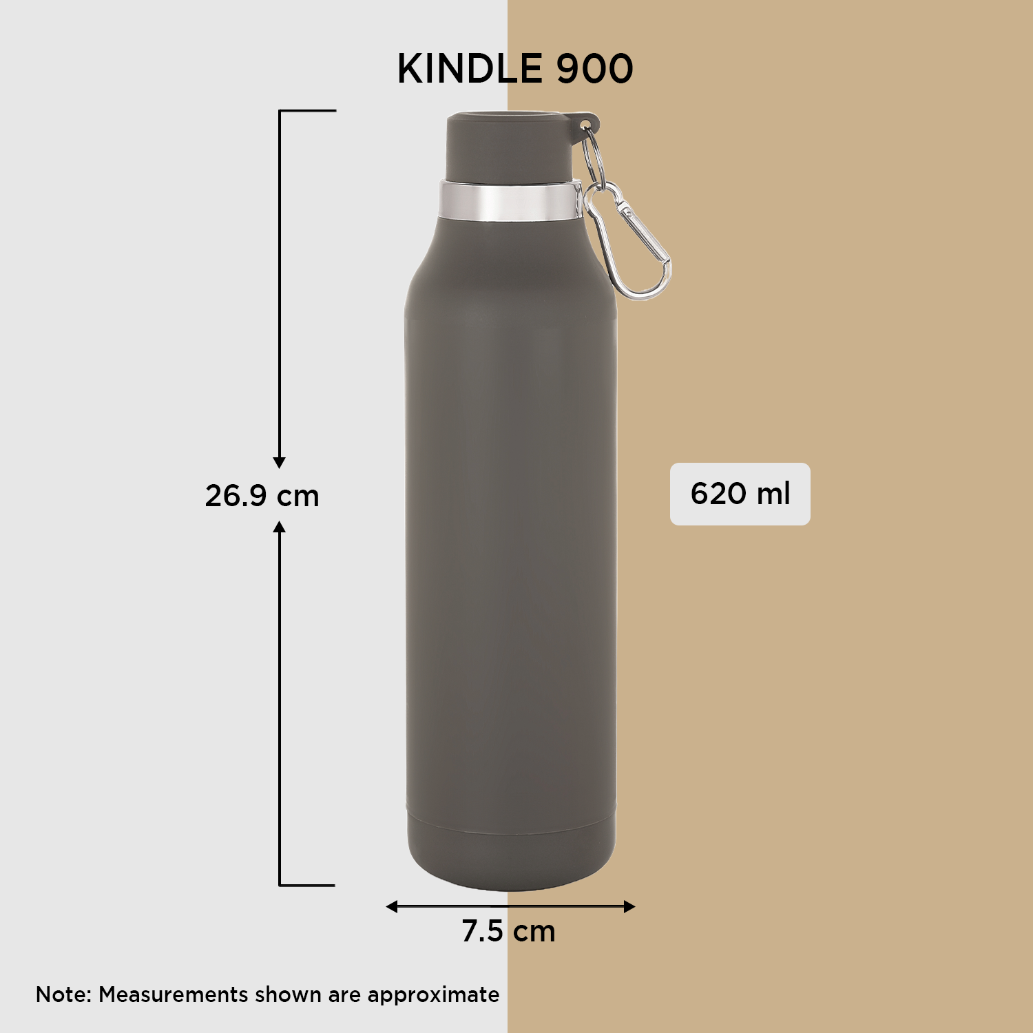 Kindle 900 Insulated Water Bottle, 620ml