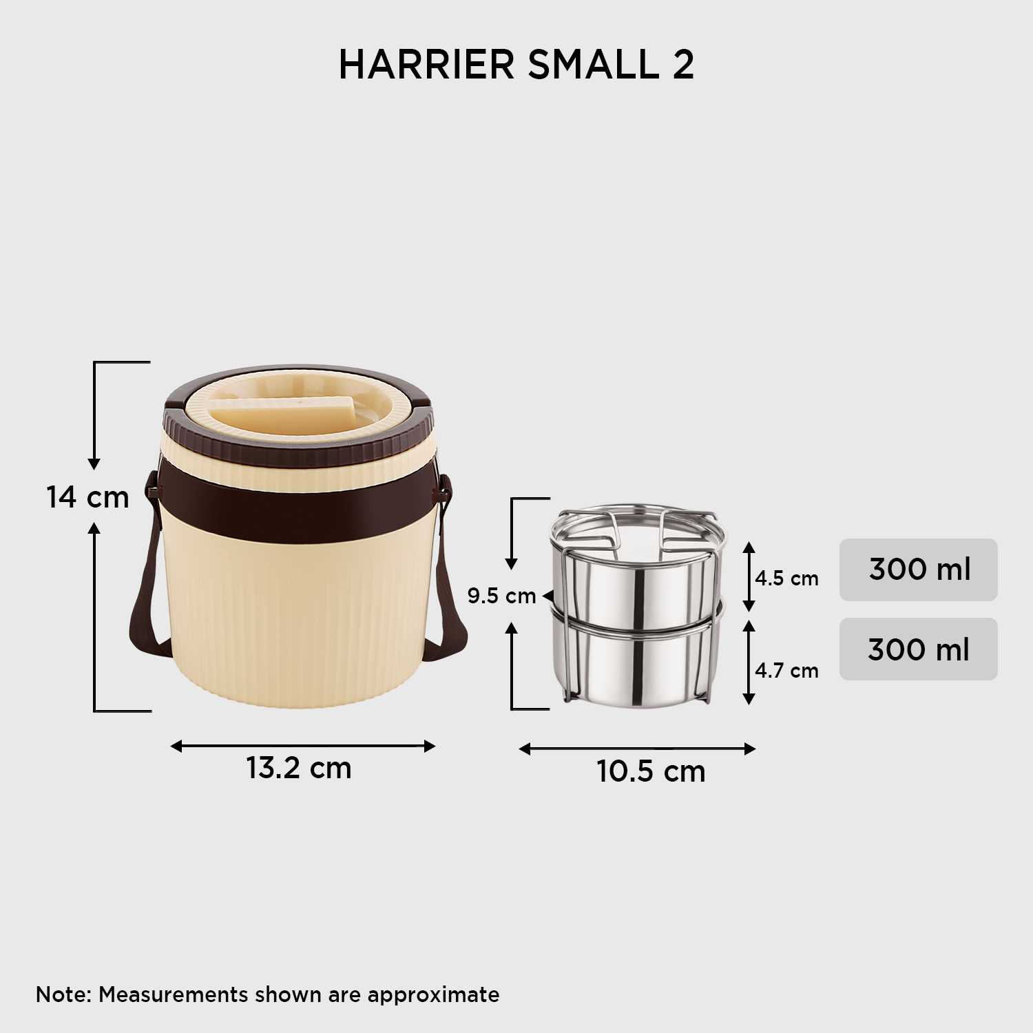 Nakoda Harrier Small Office Tiffin | Set of 2
