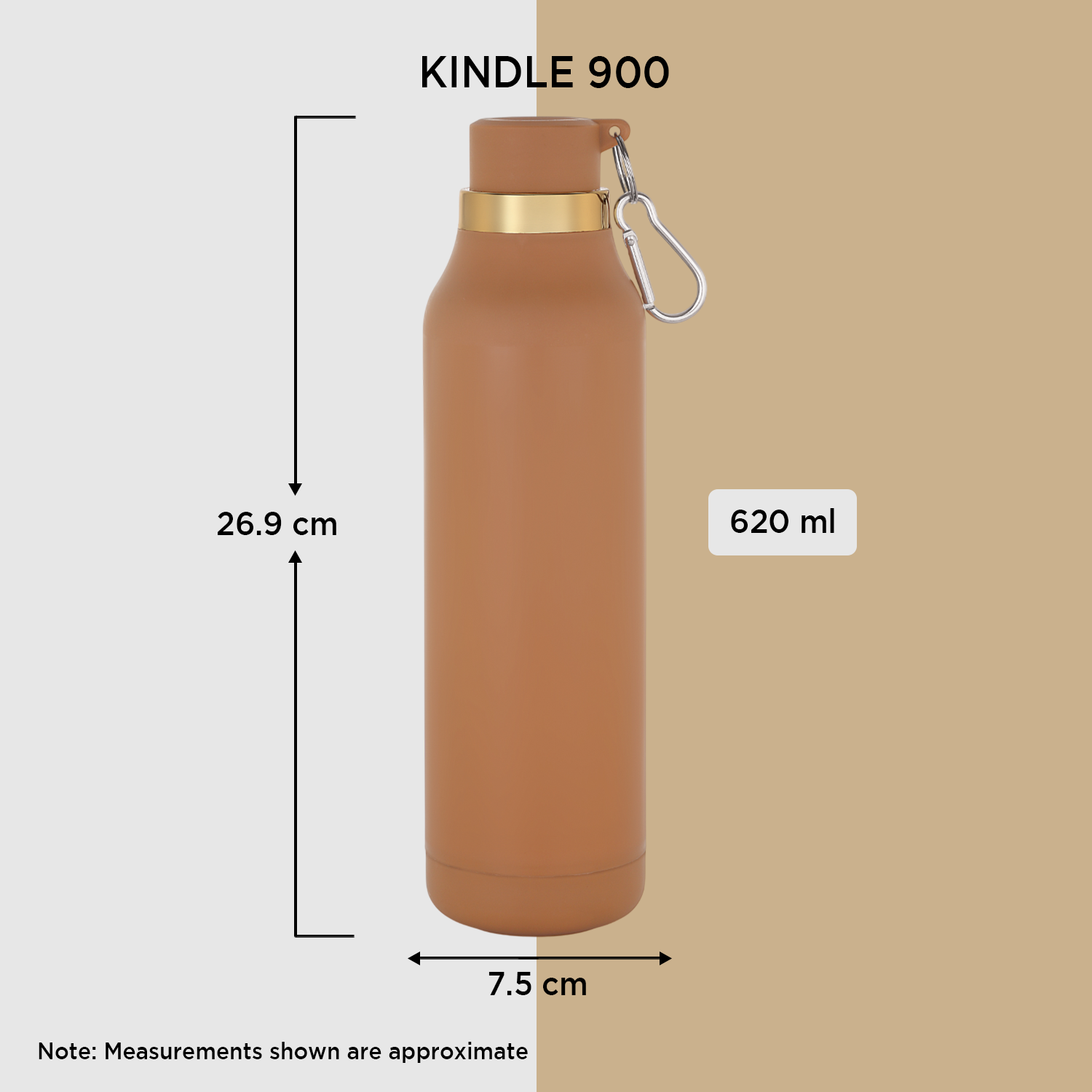 Kindle 900 Insulated Water Bottle, 620ml