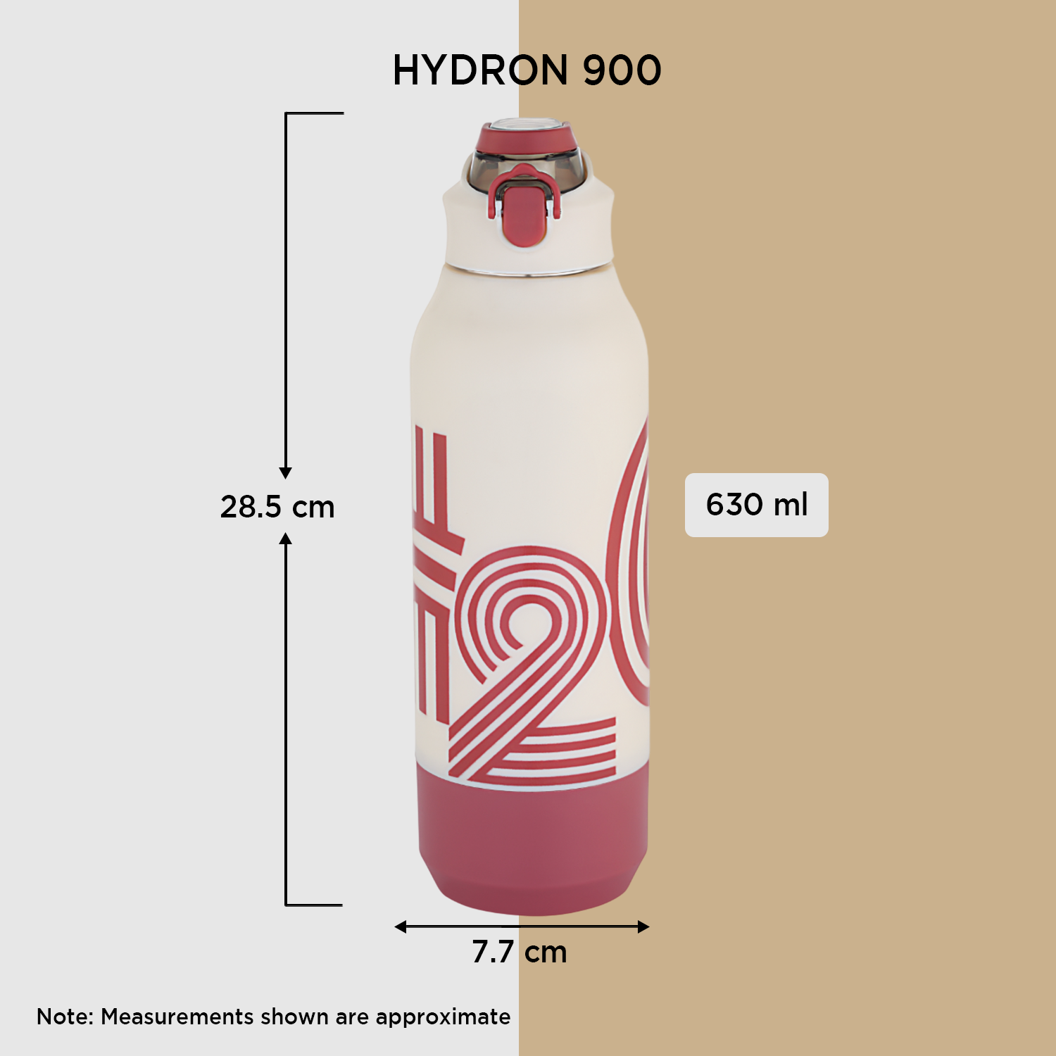 Hydron 900 Insulated Water Bottle, 630ml