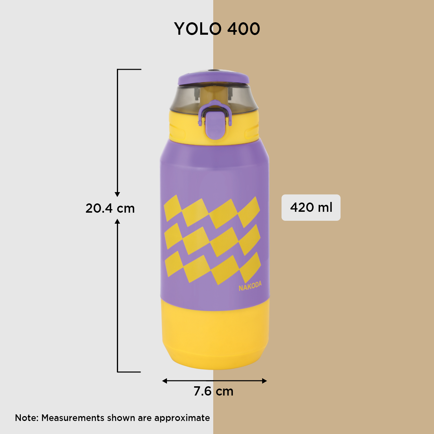 Yolo 900 Insulated Water Bottle, 420ml