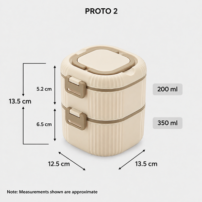 NAKODA PROTO OFFICE TIFFIN | 2 COMPARTMENTS