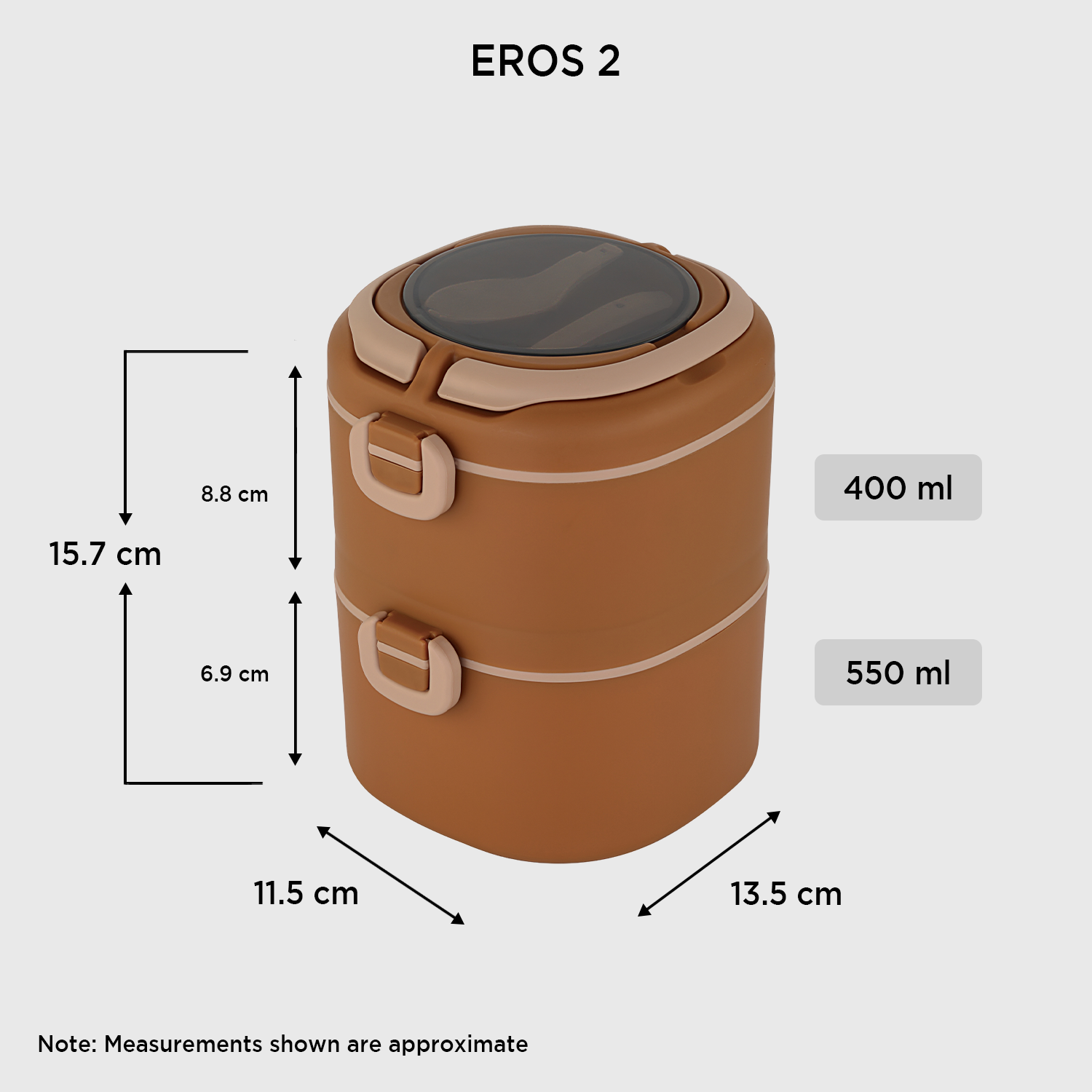 Nakoda Eros Office Tiffin | 2 Compartments
