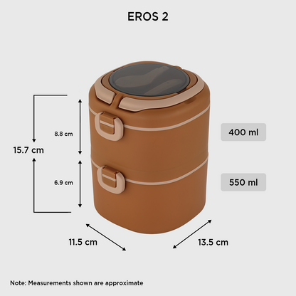 Nakoda Eros Office Tiffin | 2 Compartments