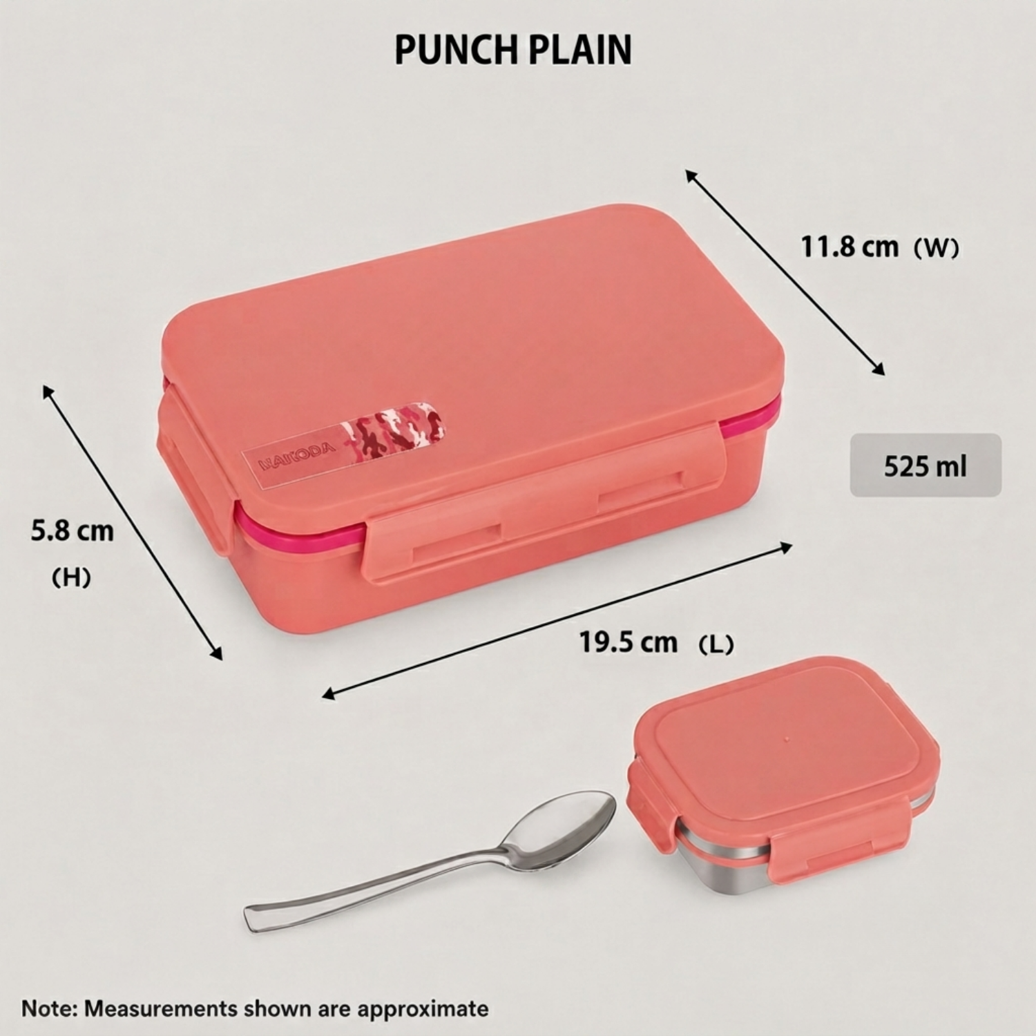 Nakoda PUNCH PLAIN | School Tiffin Box