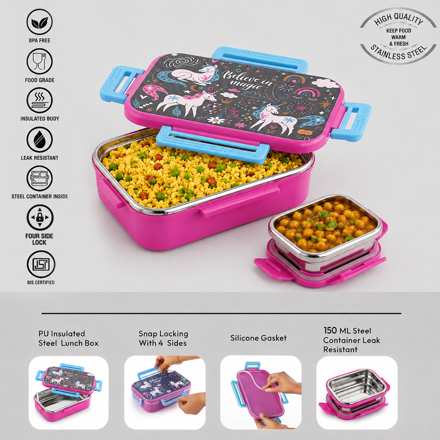 Nakoda STANLEY PRINTED 750 | School Tiffin Box