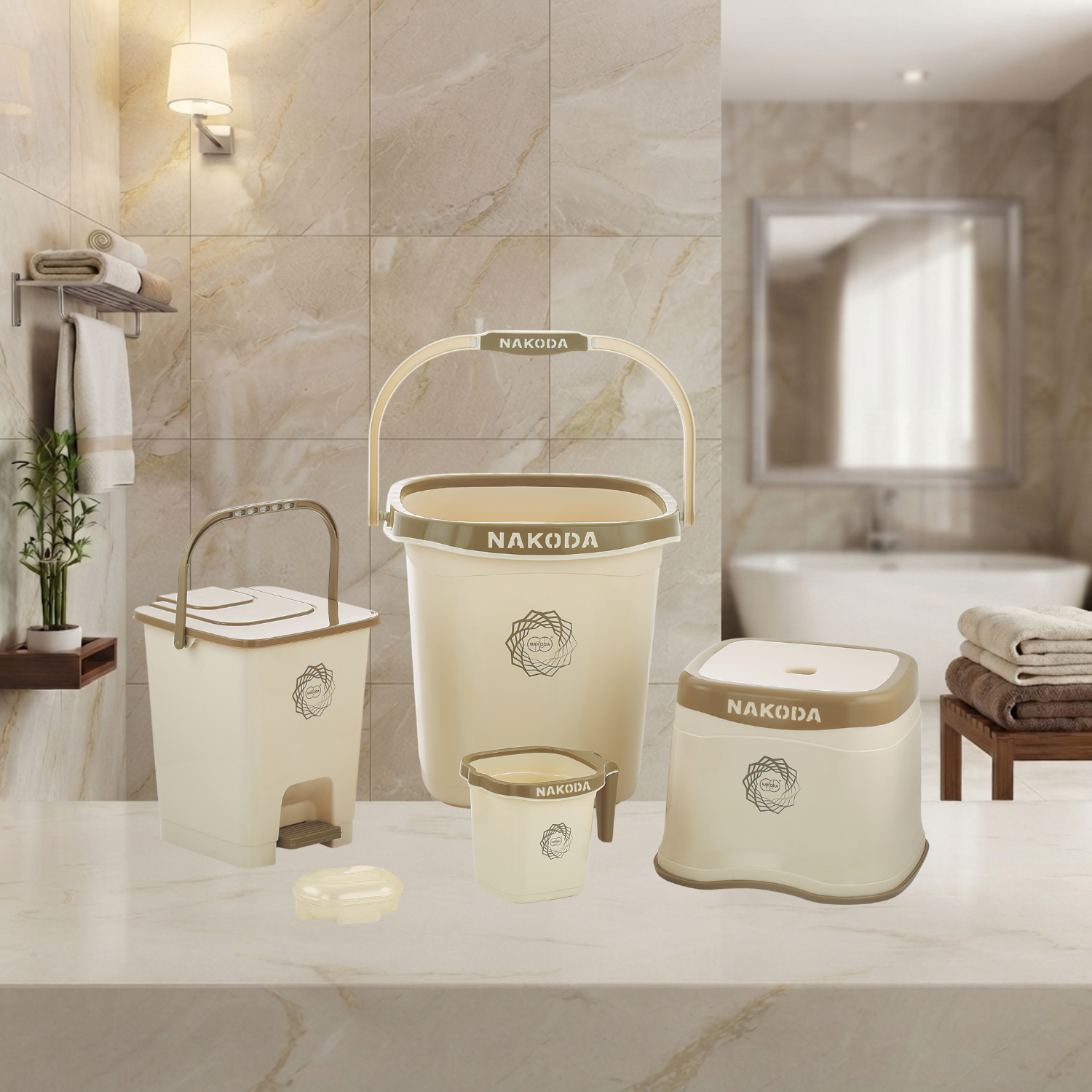 Nakoda NEXON 5 PC BATHROOM SET | SMALL