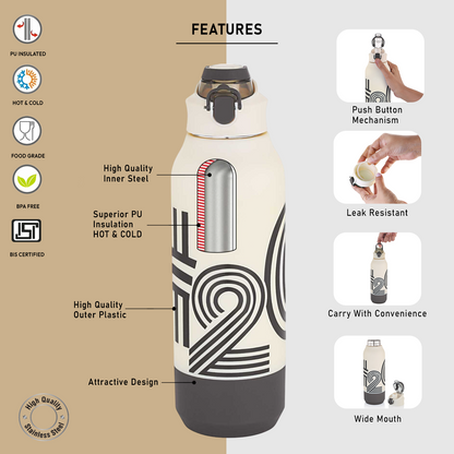 Hydron 900 Insulated Water Bottle, 630ml
