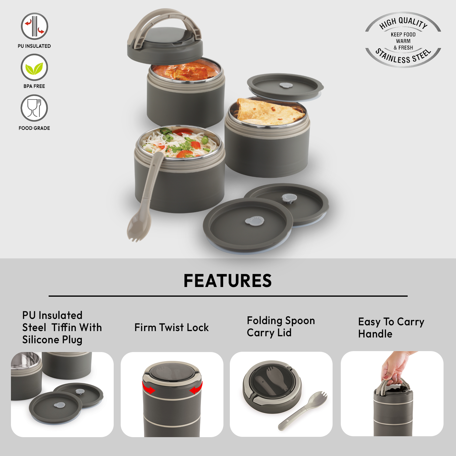 Nakoda Delta Office Tiffin | 2 Compartments