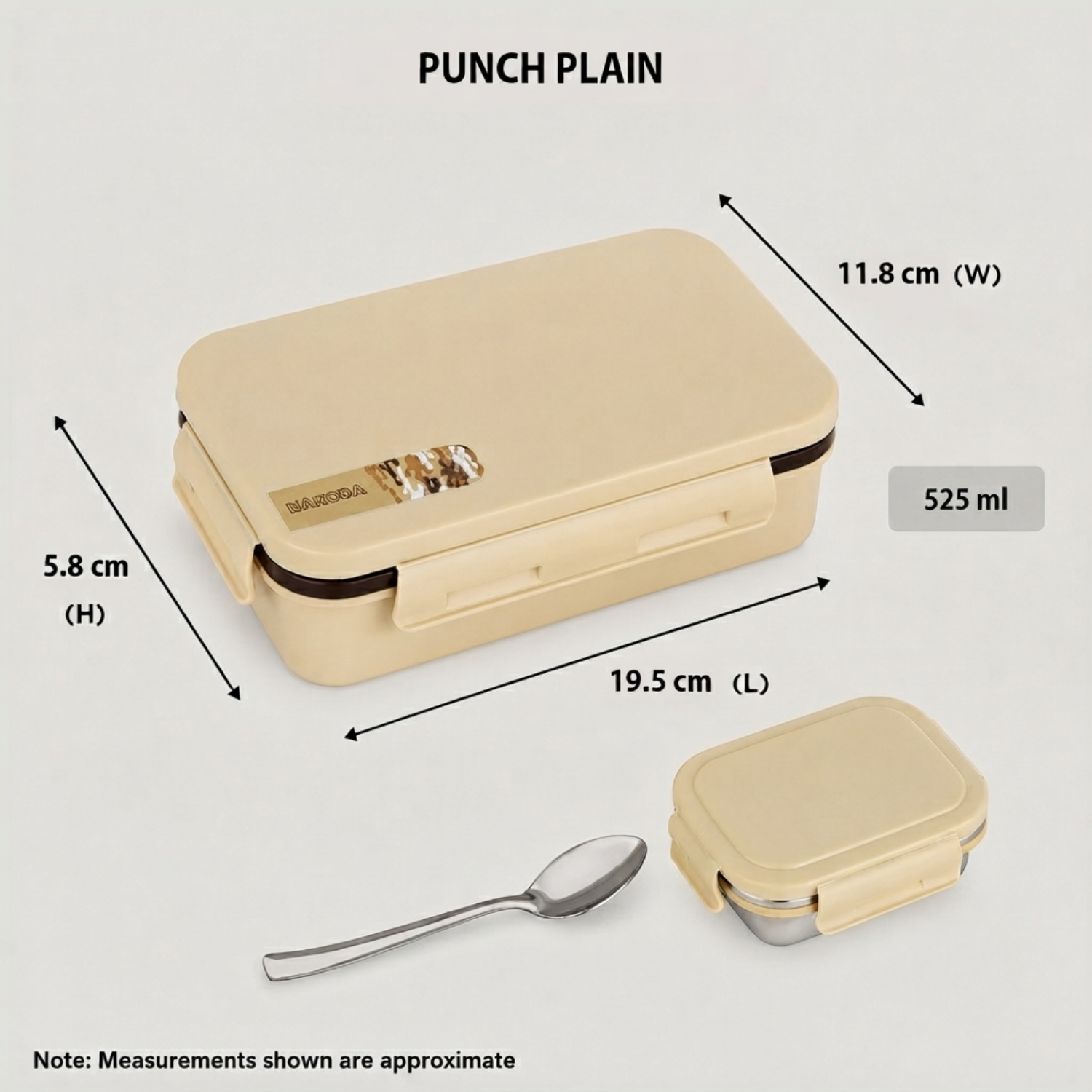 Nakoda PUNCH PLAIN | School Tiffin Box