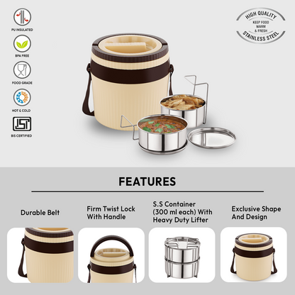 Nakoda Harrier Small Office Tiffin | Set of 2
