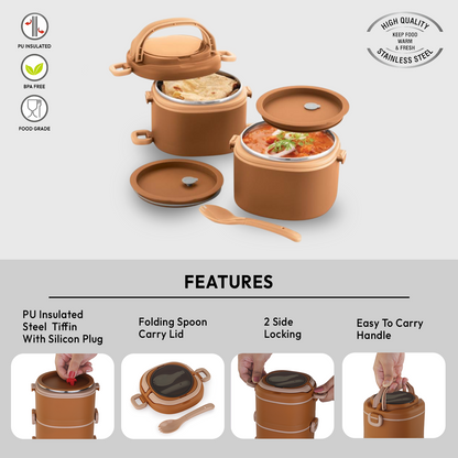 Nakoda Eros Office Tiffin | 2 Compartments