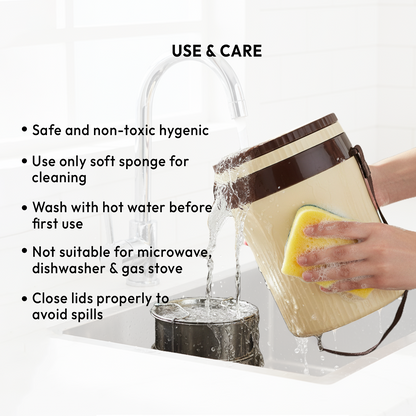 Nakoda Harrier Small Office Tiffin | Set of 3