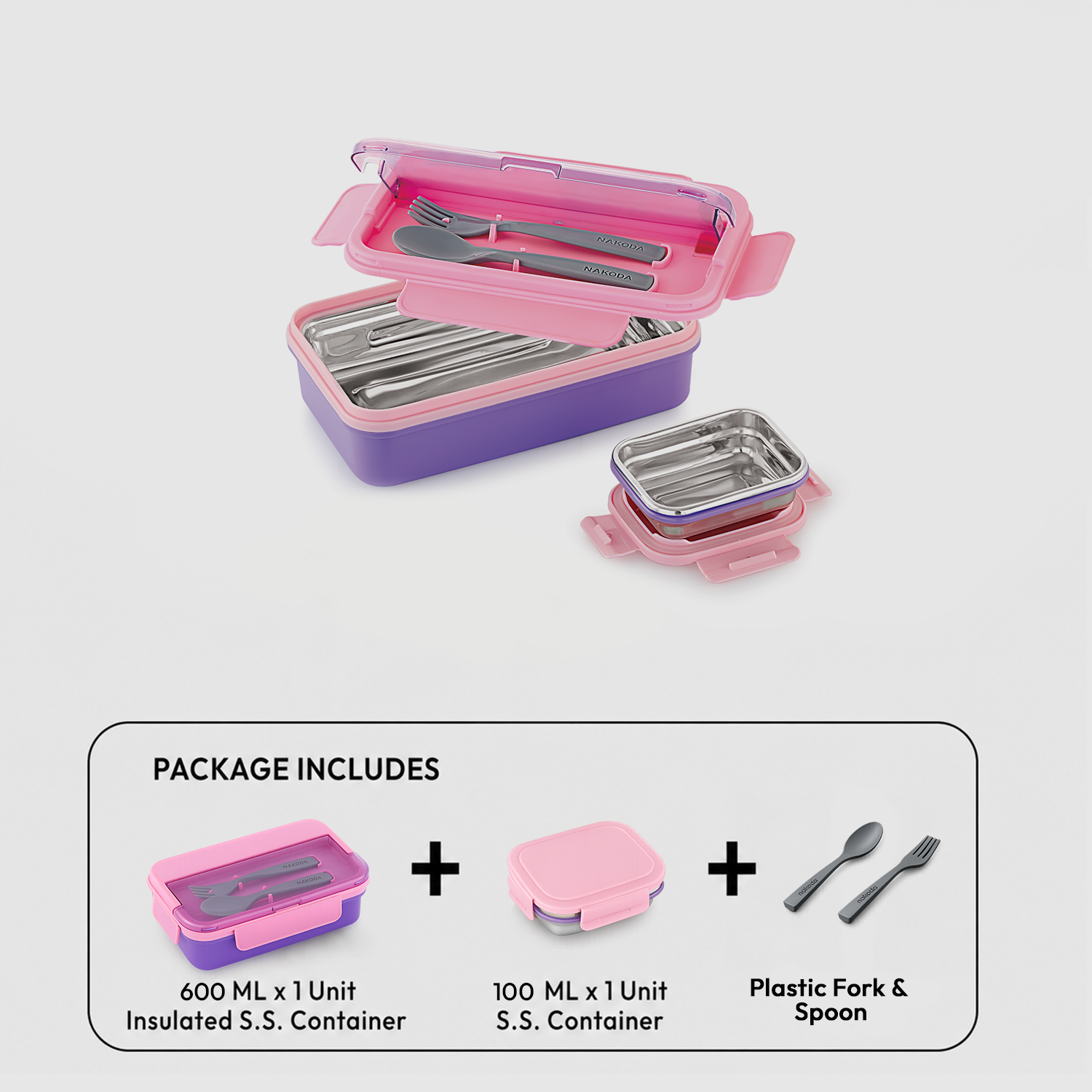 Nakoda PUNCH DLX | School Tiffin Box