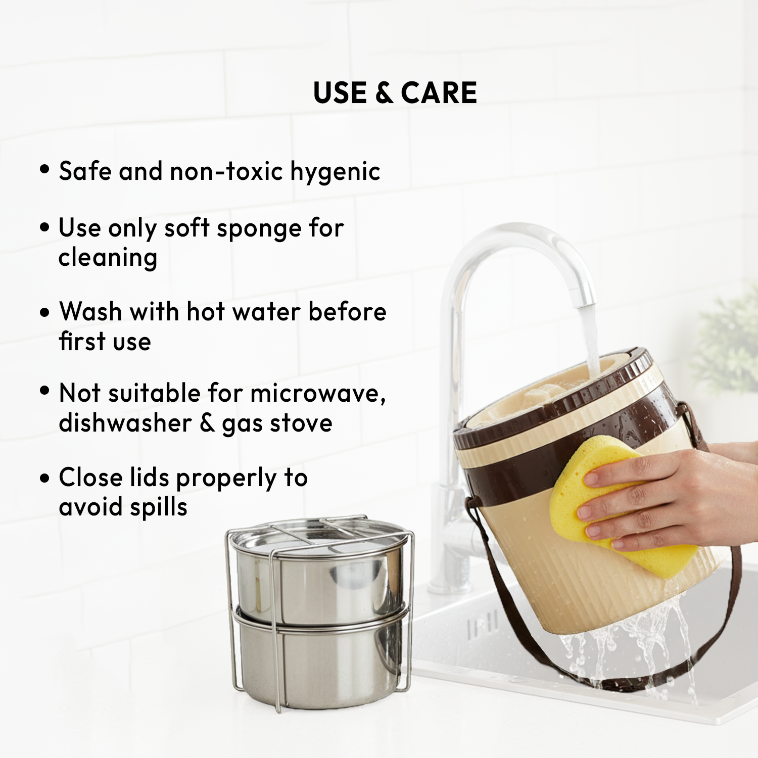 Nakoda Harrier Small Office Tiffin | Set of 2