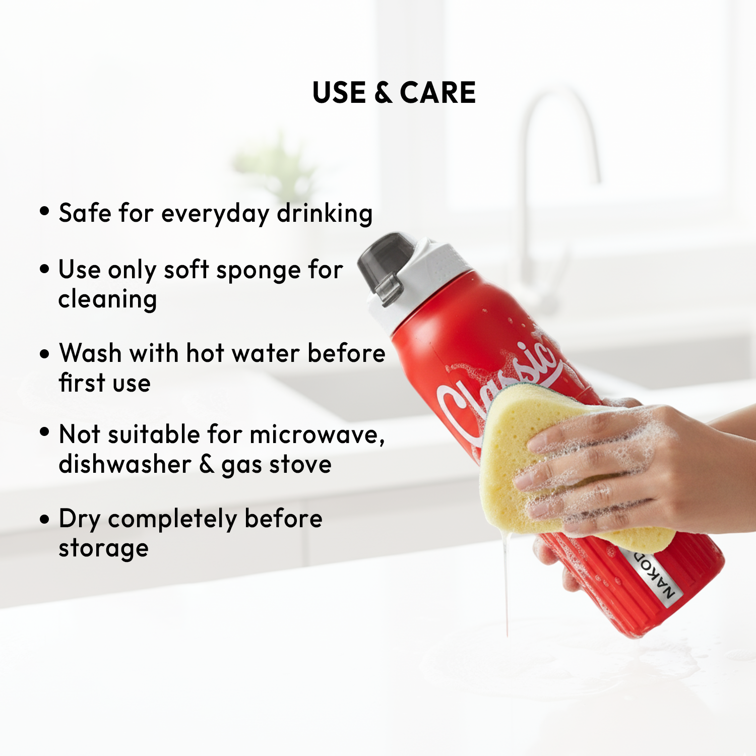Classic 900 Insulated Water Bottle, 630ml