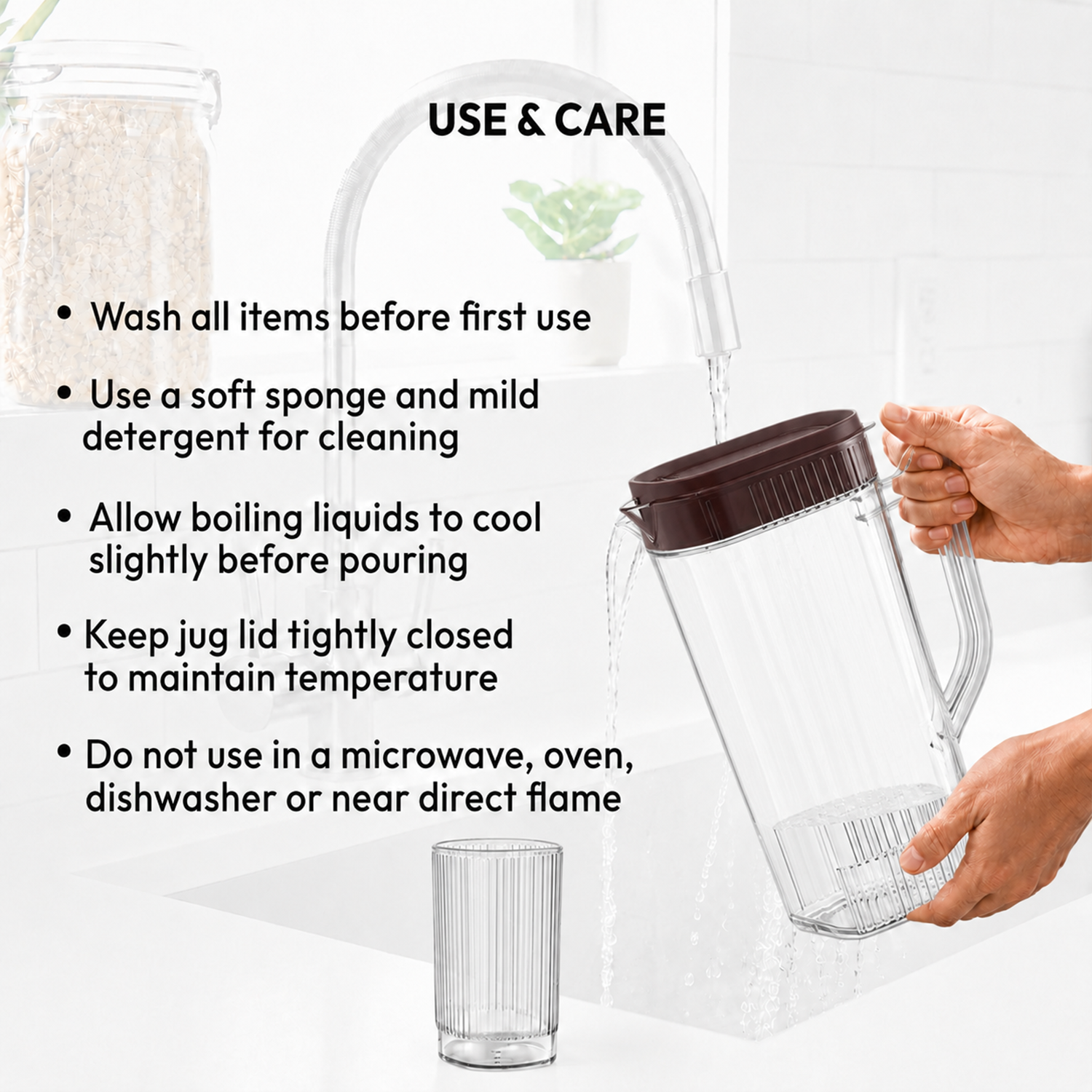 Nakoda FINO JUG WITH 6 PC GLASS SET