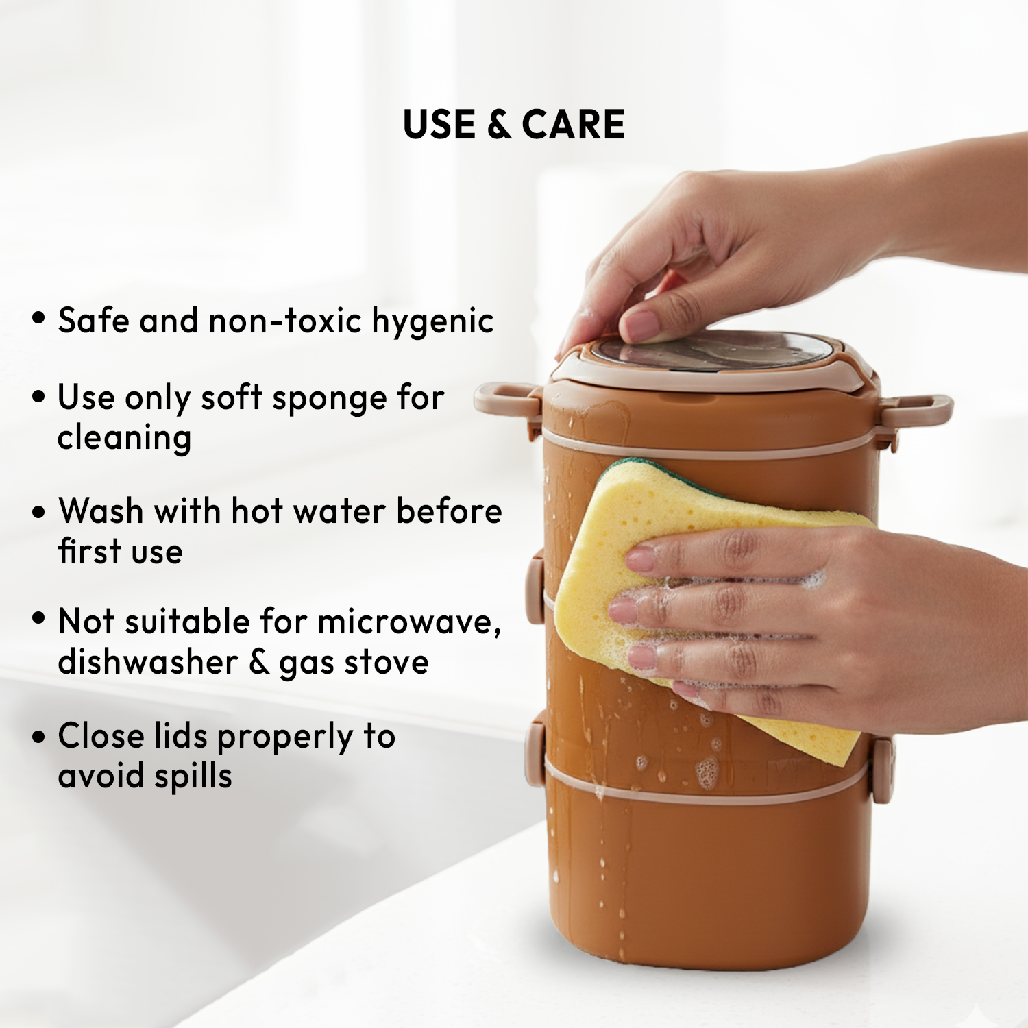 Nakoda Eros Office Tiffin, 3 Compartments