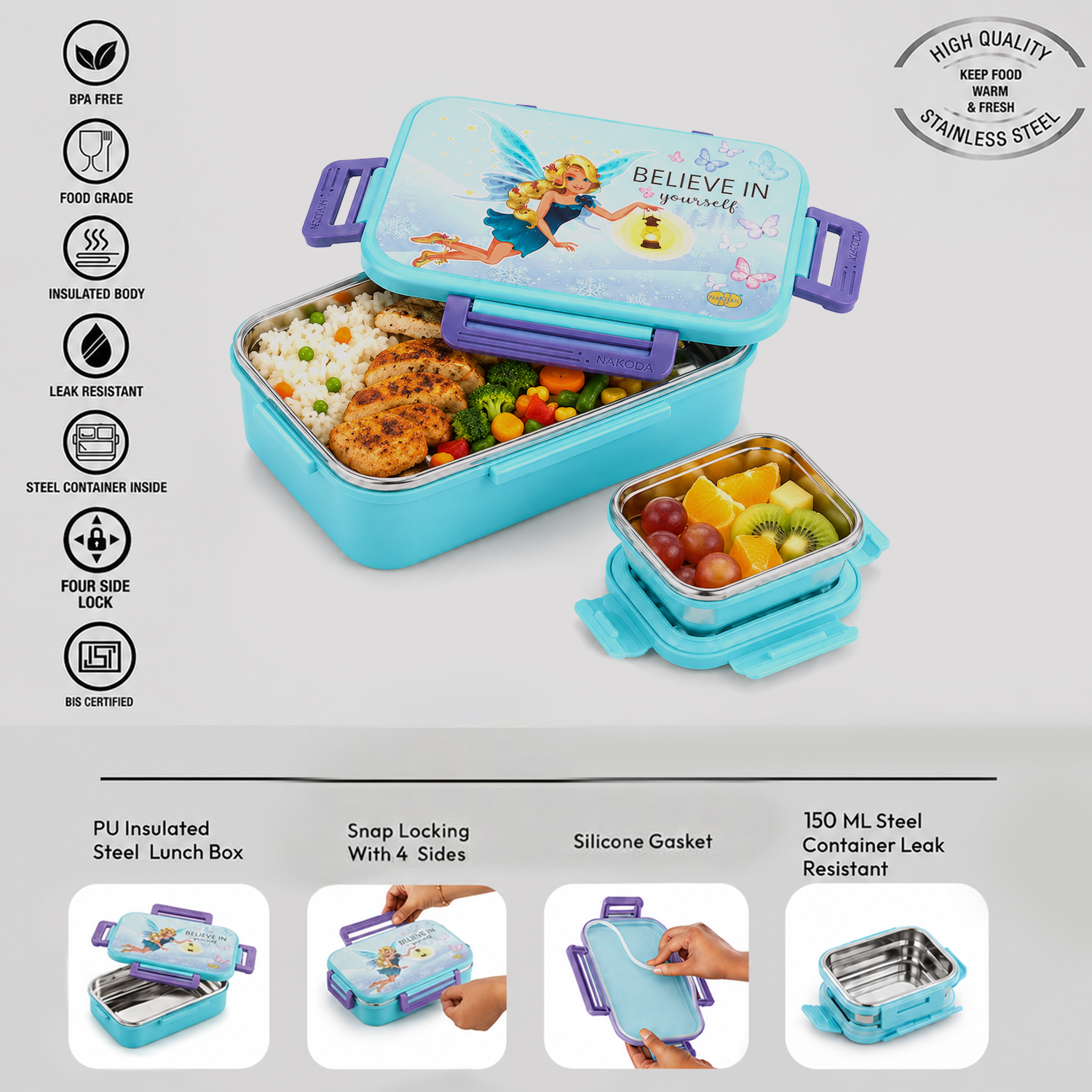 Nakoda STANLEY PRINTED 750 | School Tiffin Box