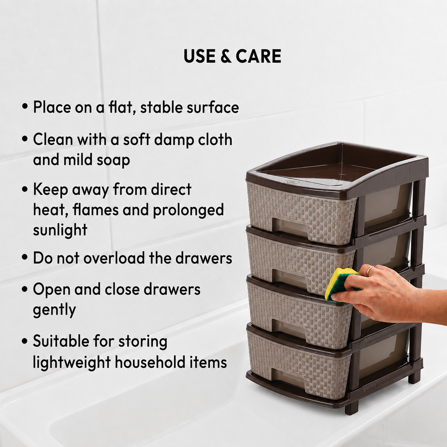 Nakoda CLASSY PLASTIC DRAWER IV TIER