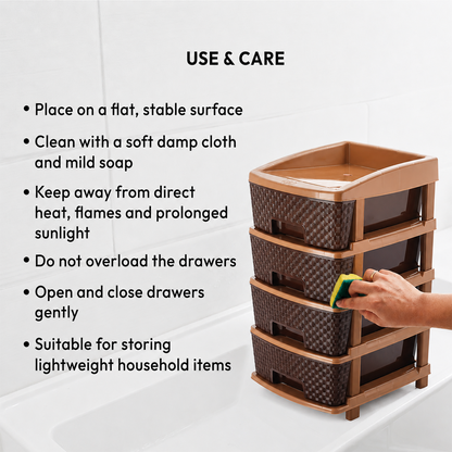 Nakoda CLASSY PLASTIC DRAWER IV TIER