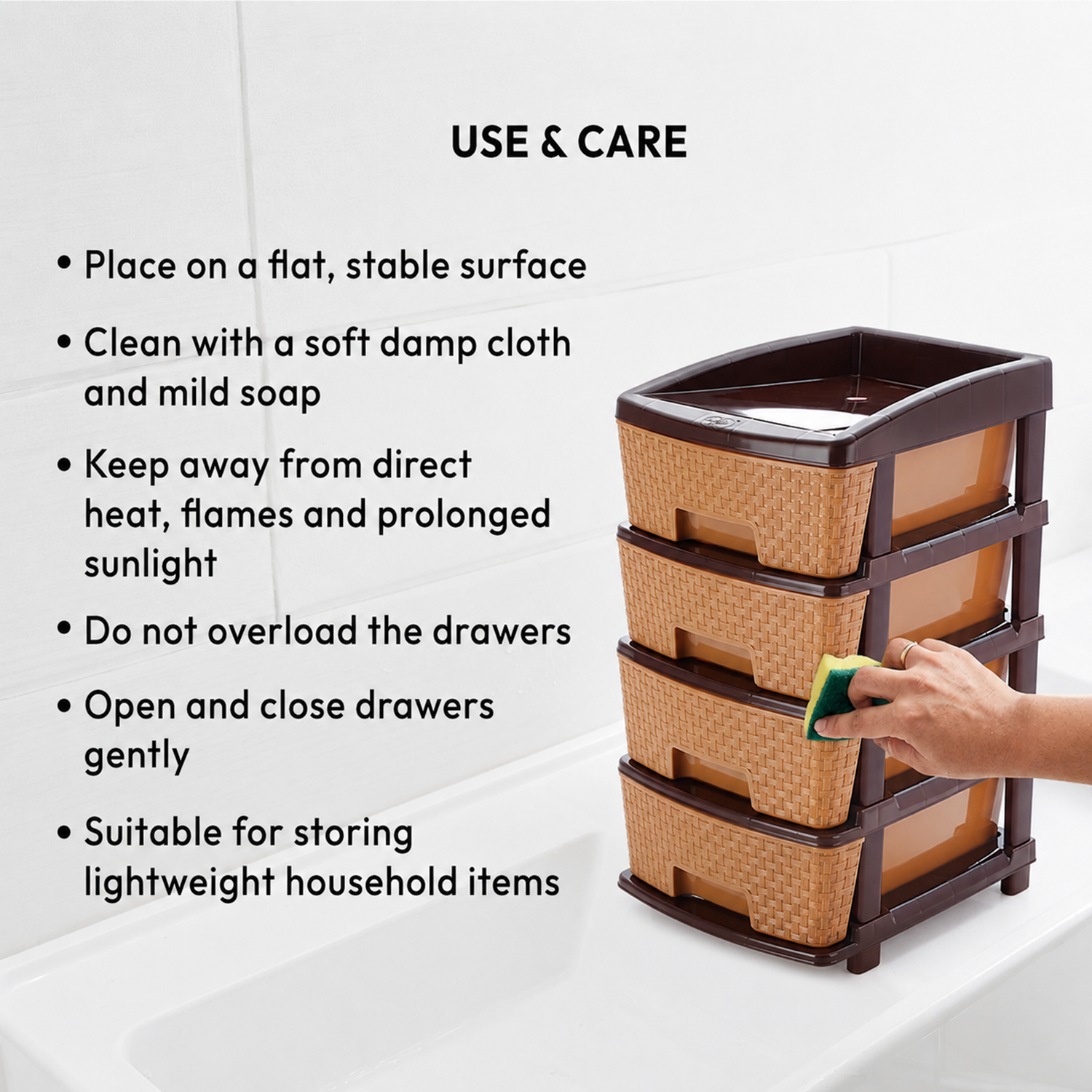 Nakoda CLASSY PLASTIC DRAWER IV TIER