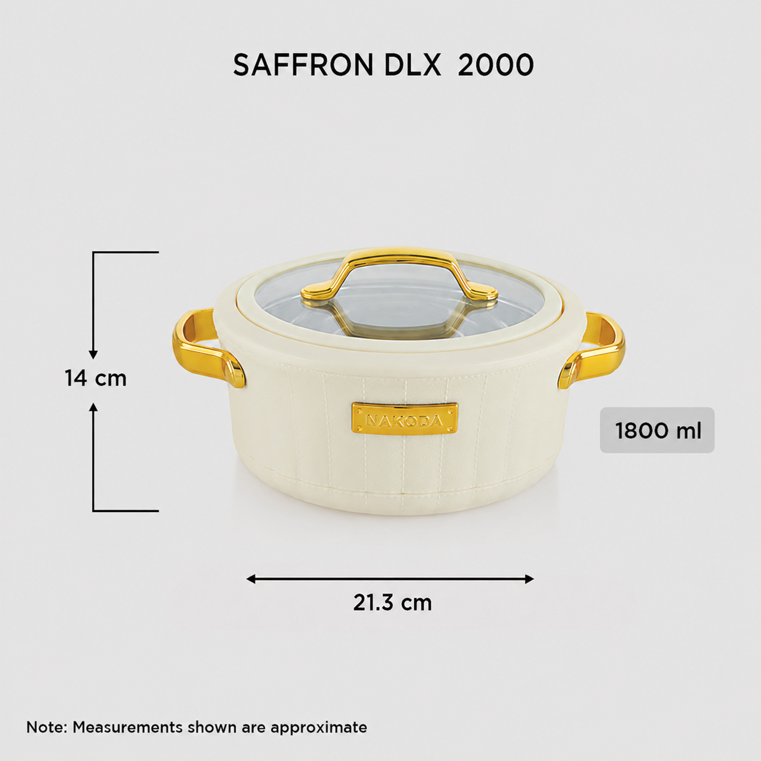 Nakoda SAFFRON DLX 2000 Insulated Casserole