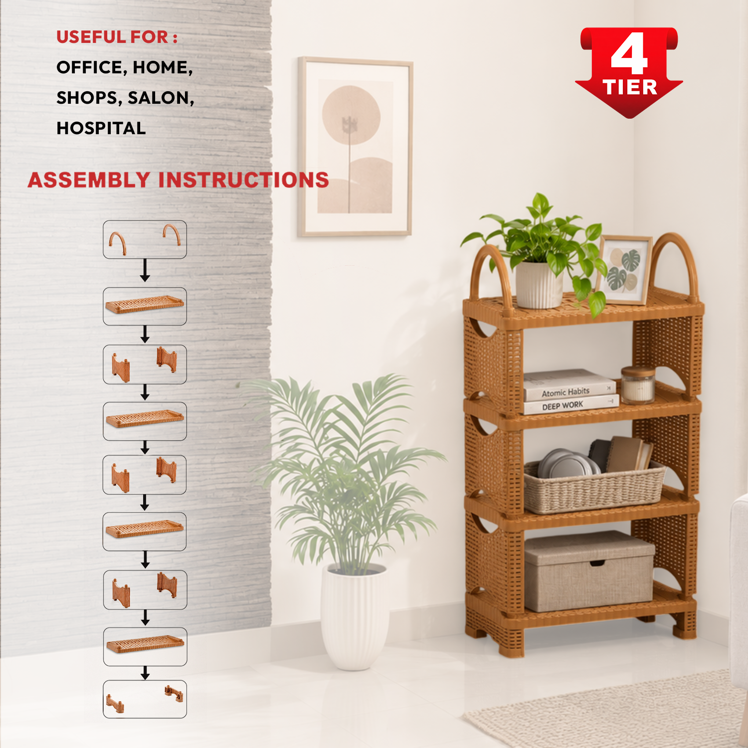 Nakoda FUTURA SHOE RACK IV TIER
