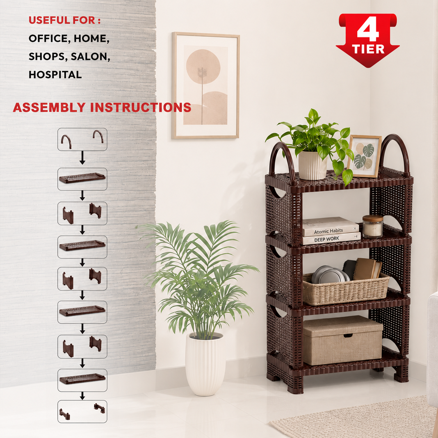 Nakoda FUTURA SHOE RACK IV TIER