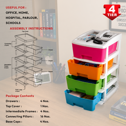 Nakoda FUSION PLASTIC DRAWER IV TIER
