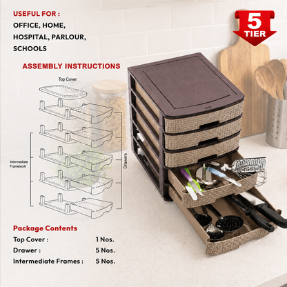 Nakoda MODULO PLASTIC DRAWER V TIER