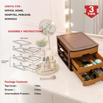 Nakoda MODULO PLASTIC DRAWER III TIER
