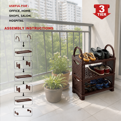 Nakoda FUTURA SHOE RACK III TIER