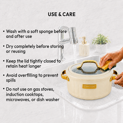 Nakoda SAFFRON DLX 2000 Insulated Casserole