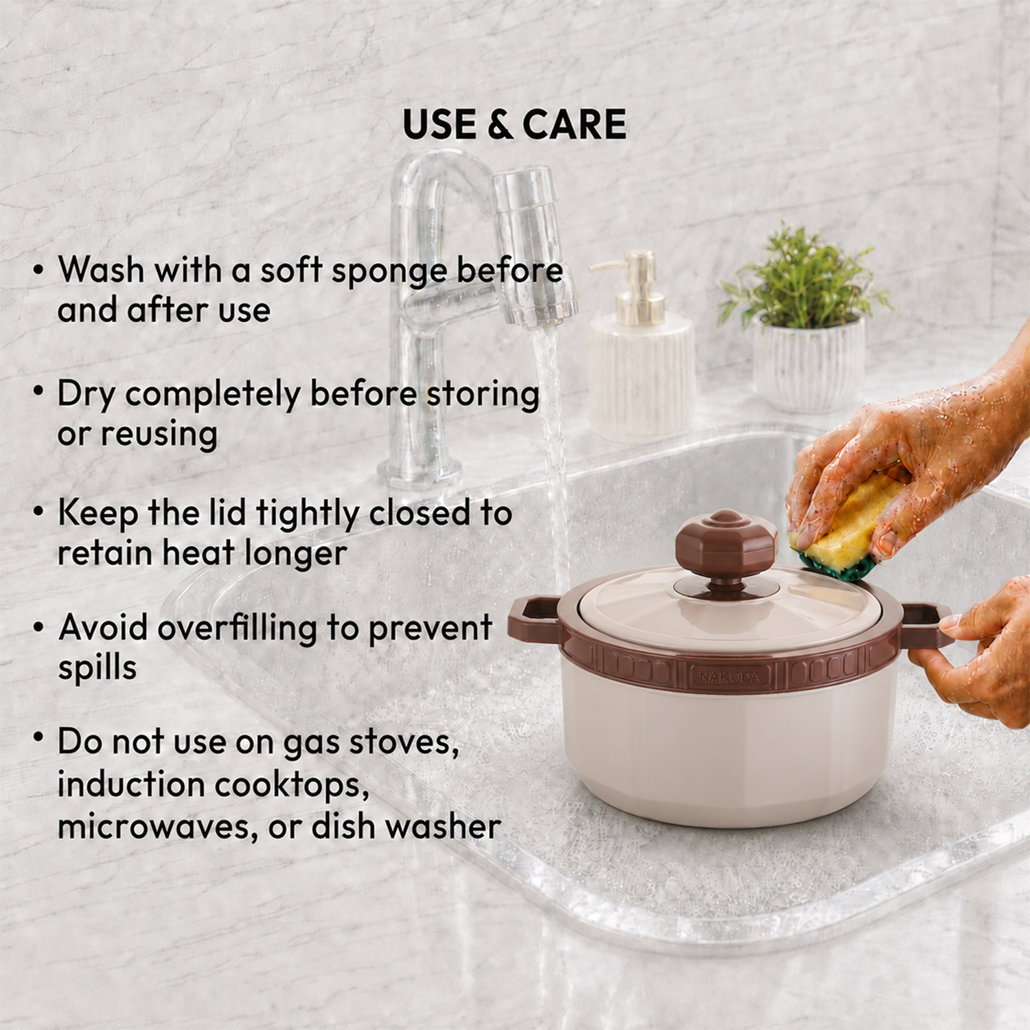 Nakoda IMPERIA PLAIN 2000 Insulated Casserole