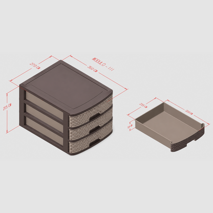 Nakoda MODULO PLASTIC DRAWER III TIER