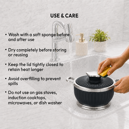 Nakoda ROSETTE DLX 1000 Insulated Casserole