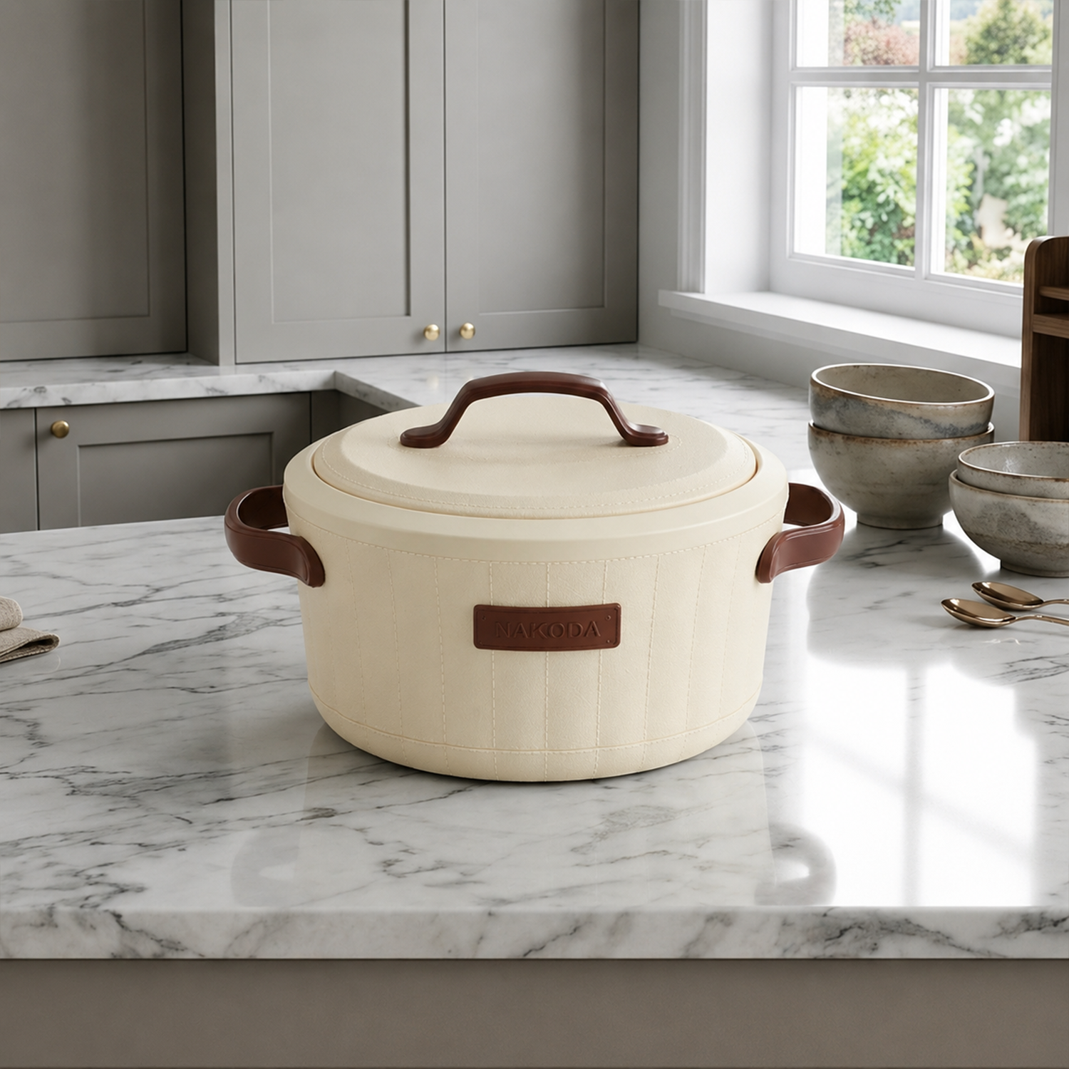 Nakoda SAFFRON PLAIN 2000 Insulated Casserole