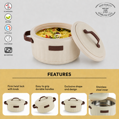 Nakoda SAFFRON PLAIN 2000 Insulated Casserole