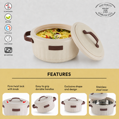 Nakoda SAFFRON PLAIN 1500 Insulated Casserole