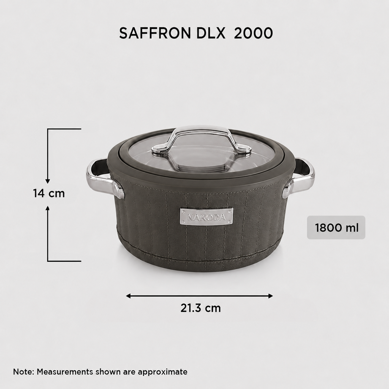 Nakoda SAFFRON DLX 2000 Insulated Casserole